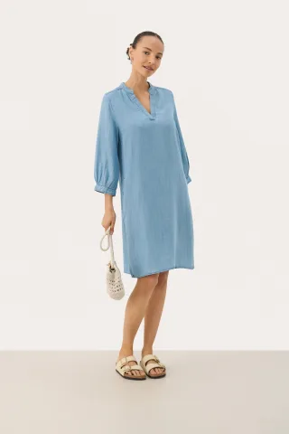Kleid A-shape blue