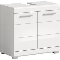 welltime Waschbeckenunterschrank SIENA, Breite 60cm, mit 2 Türen oder 2 Schubkästen, MDF-Front (1-St., TOPSELLER!, mit Siphonausschnitt 10x25 cm) in verschiedenen Farben erhältlich, Badmöbel, Badschrank, Kommode, Bad