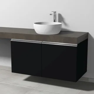 Sanipa Waschtischunterbau mit Türen 2morrow (L2365) 510x1000x520 Schwarz-Matt, L236508 L236508