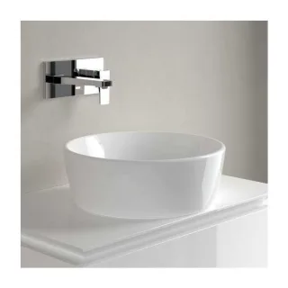 Villeroy und Boch Architectura Aufsatzwaschbecken 5A254501 Ø 45cm, mit Überlauf, Weiß Alpin