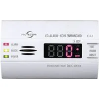 Protector CO-Gasmelder mit LED-Anzeige, Kohlenmonoxid-Melder 15022 Gasmelder
