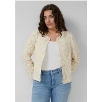 s.Oliver Funktionsjacke Indoor-Jacke Verkürzte Jacke aus Häkelspitze