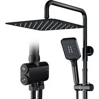Rainsworth Duschsystem Duschkopf Set, 3 Strahlart(en), Zweifunktion Duschset mit Verteiler