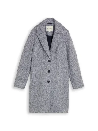 Tom Tailor - Bouclé-Mantel grau - Gr. - M