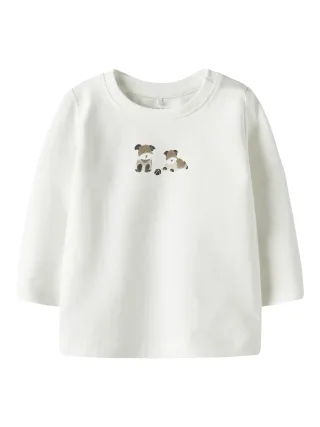 NAME IT - NBMTIGGY LS TOP BOX cloud dancer - Gr. - 86