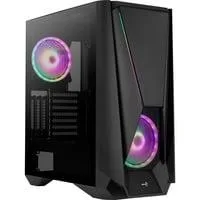 Visor, Tower-Gehäuse schwarz, Tempered Glass