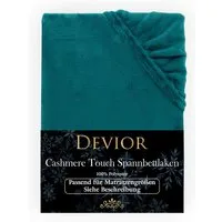 Devior Spannbettlaken aus 100% Nicki-Plüsch mit Cashmere-Touch, 190 g/m² mit Einlaufschutz, Nicki, Gummizug: Rundumgummizug, für Standardmatratzen bis 22cm - Spannbettlaken 90 x 200 cm kuschelig