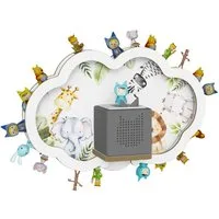Holzura Kinderregal Tonieregal für Toniebox, Kinderregal Wolke Regal Tonie Figuren
