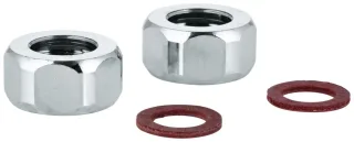 Grohe Anschlussmutter 12902 1/2"x14,5 2 Stück chrom, 1290200M 1290200M