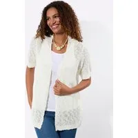 Witt Strickjacke Strickjacke Kurzarm