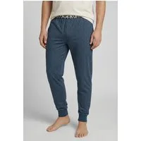 TOM TAILOR Pyjamahose Brügge Logobund, schmaler Fit, Seitentaschen, atmungsaktiv, Baumwollmix