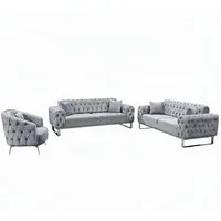 Palms-Store Sofa Set Jumeirah 3-Sitzer+2-Sitzer+Sessel in Samtstoff, Spar-Set, in 5 Stofffarben erhältlich