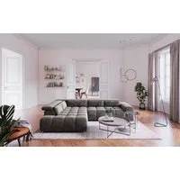 COTTA Ecksofa Orion L-Form, B: 310 cm, Kopfteilverstellung & 5 Nierenkissen