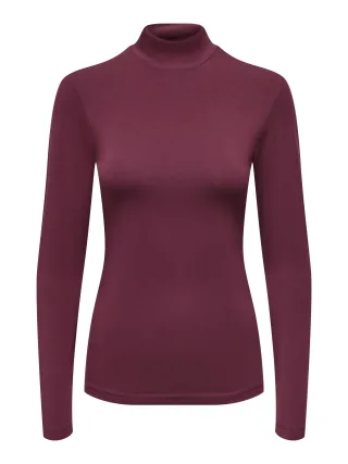 JDY - JDYAVA NEW TURTLENECK TOP JRS NOOS Windsor Wine - Gr. - XS