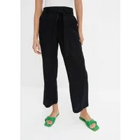 bonprix Culotte aus Leinen-Mix, mit Bindeband, Loose Fit, knöchelfrei