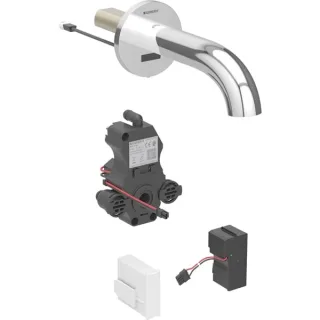 Geberit Waschtischarmatur Piave, Wandmontage mit UP-Funktion Netz L 22cm mit Mischer, 116282211 116282211