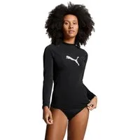 PUMA Rash Guard SWIM WOMEN LONG SLEEVE RASH GUARD Logodruck, langärmelig, funktionelle Passform