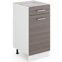 Vicco Unterschrank R-Line, Grau/Weiß, 40 cm ohne Arbeitsplatte (1-St)