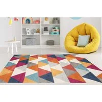 Mazovia Teppich LAZUR_Geometric, 180x260, Geometrisch, Modern, Kurzflor, Gemustert