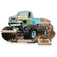 Kreative Feder Kinderregal MUSIKBOX-REGAL Monstertruck, für TONIE-BOX und TONIES inkl. 40 Metallplättchen