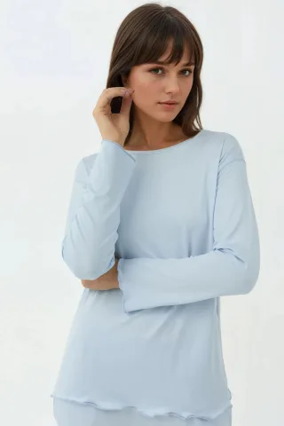 Gemütliches Relaxed Fit Langarm-Pijama-Set