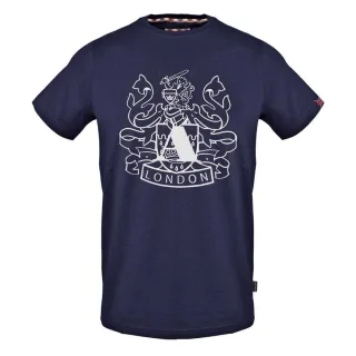 Aquascutum - "Aldis" T-Shirt für Herren (Dunkles Marineblau)