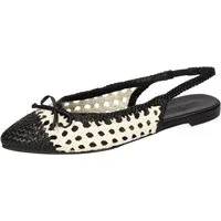 Melvin & Hamilton Fiora 5 Leder-Ballerinas für Damen Ballerina Flache Absätze, Echtes Leder, Von Hand geflochten