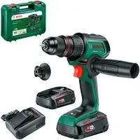 Akku-Bohrschrauber AdvancedDrill 18V-80 QuickSnap + Zubehör grün/schwarz, 2x Li-Ionen Akku 2,5Ah, Koffer, POWER FOR ALL ALLIANCE