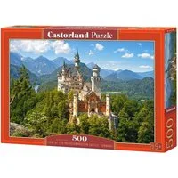 Castorland Puzzle Puzzle Ansicht von Schloss Neuschwanstein 500 Teile, Puzzleteile