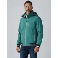 Dry Fashion Funktionsjacke Hamburg Herren Funktions-Blouson Innenfutter - Übergangsjacke Outdoor Atmungsaktiv, Wind- & wasserabweisend, 2-Wege-Reißverschluss, Kapuze