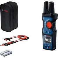 Offene Strommesszange GFM 1000-15, Messgerät blau/schwarz, 2x Batterien, Tasche