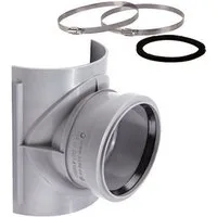 Airfit GmbH & Co. KG Ablaufrohr Sattel-Abzweig für Abwasserrohr DN 75 - DN 160, zur nachträgl. Montage