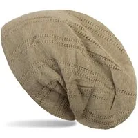 styleBREAKER Strickmütze Feinstrick Beanie mit Lochmuster (1-St)