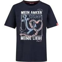 Eight2Nine T-Shirt Damen Baumwollshirt mit Küstenprints verschiedene Küsten- und Meeresmotive