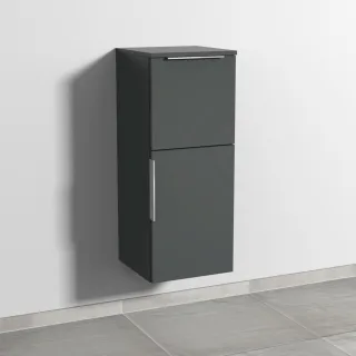 Sanipa 3way Mittelschrank mit 1 Tür und 1 Auszug, Anthrazit-Matt, UM12722 UM12722