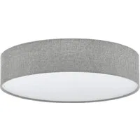 EGLO Deckenleuchte PASTERI, ohne Leuchtmittel, Leuchtmittel wechselbar, Deckenleuchte aus Textil und Kunststoff, Flurlampe Decke, E27, Ø 57 cm