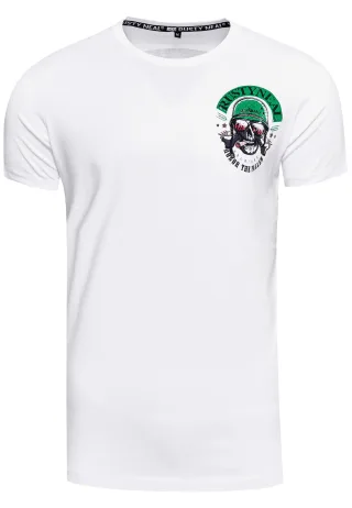 Rundhals Biker T-Shirt
