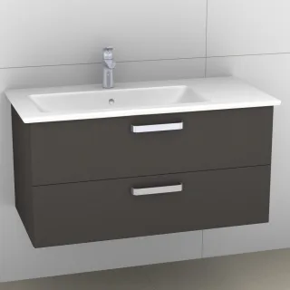 Artiqua 414 Waschtischunterschrank für Venticello 4134L1, 4134L3 Stahlgrau, 414-WU2L-V108-7142-88 414-WU2L-V108-7142-88