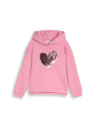 tom tailor kids - Hoodie Sweatshirt mit Wendepailletten smooth rose - Gr. - 134