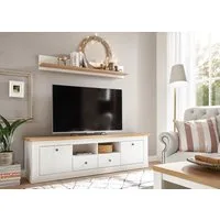 OTTO home Wohnwand Westminster, (Set, 2-St., Lowboard und Wandregal), im romantischen Landhausstil
