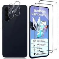 SmartUP Displayschutzglas 2X Schutzglas für Samsung Galaxy A57 5G Panzerfolie Display Kamera 9H für Samsung Galaxy A57 5G, kompletter Rundumschutz