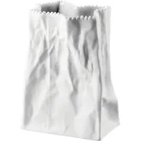 Rosenthal Dekovase Do not litter Tütenvase weiss matt 14 cm (Vasen), Vasen