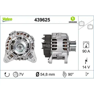 Valeo Generator  90A Renault Clio Koleos Modus Twingo Wind 439625