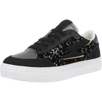Ital-Design Damen Low-Top Freizeit Sneaker (88930644) Flach Sneakers Low in Schwarz