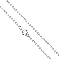 LÖB Gliederkette Halskette 925 Silber Ankerkette 45cm Silberkette ohne Anhänger (Geschenke für Frauen Damen Beste Freundin Mutter Mama Ehefrau Oma sie zum Geburtstag Schmuck Sommer, Inkl. Schmuckbox), Sterlingsilber Glieder Anker Kette Schlicht für D