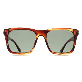 Police SPLN35 Champ 9 09N3 glänzend gestreift braun grün Sonnenbrille