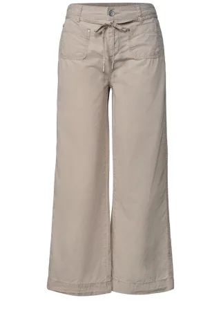 Street One - Weit geschnittene Culotte beige - Gr. - 28