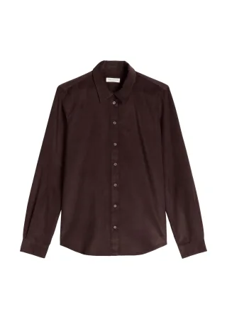 Marc OPolo Casual - Bluse regular Black Cherry - Gr. - 36