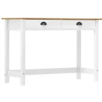 vidaXL Beistelltisch Konsolentisch Hill mit 2 Schubladen 110x45x74 cm Kiefernholz (1-St)