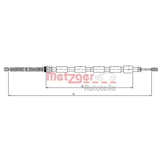 Metzger Handbremsseil hinten links Peugeot 205